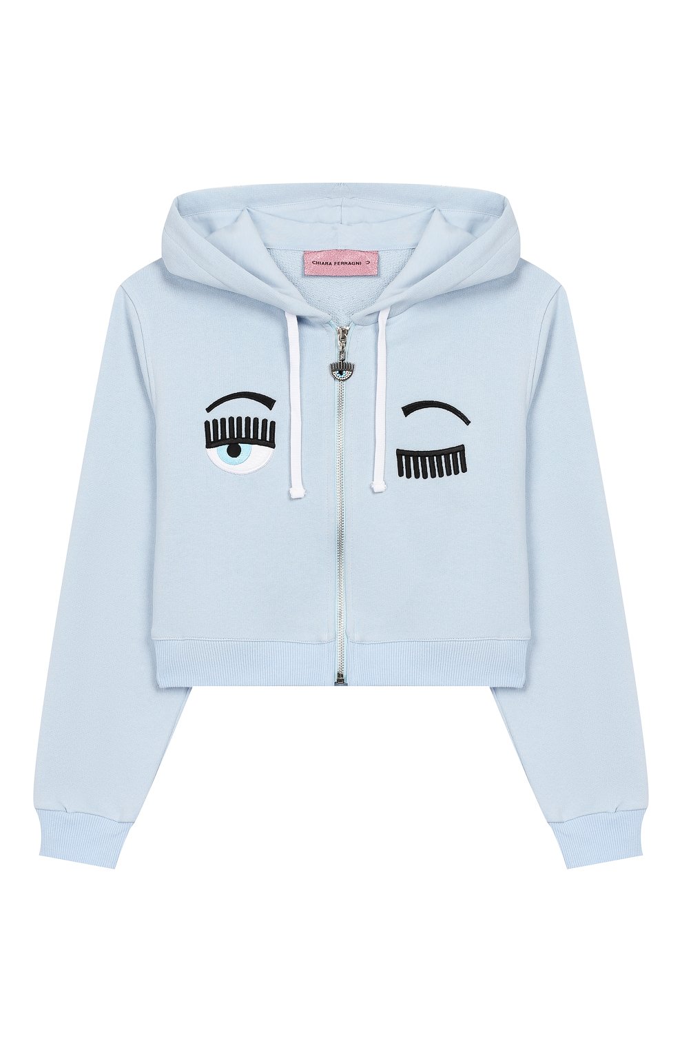 Укороченная толстовка из хлопка CHIARA FERRAGNI, арт. 20PE-CFKF024, фото 1