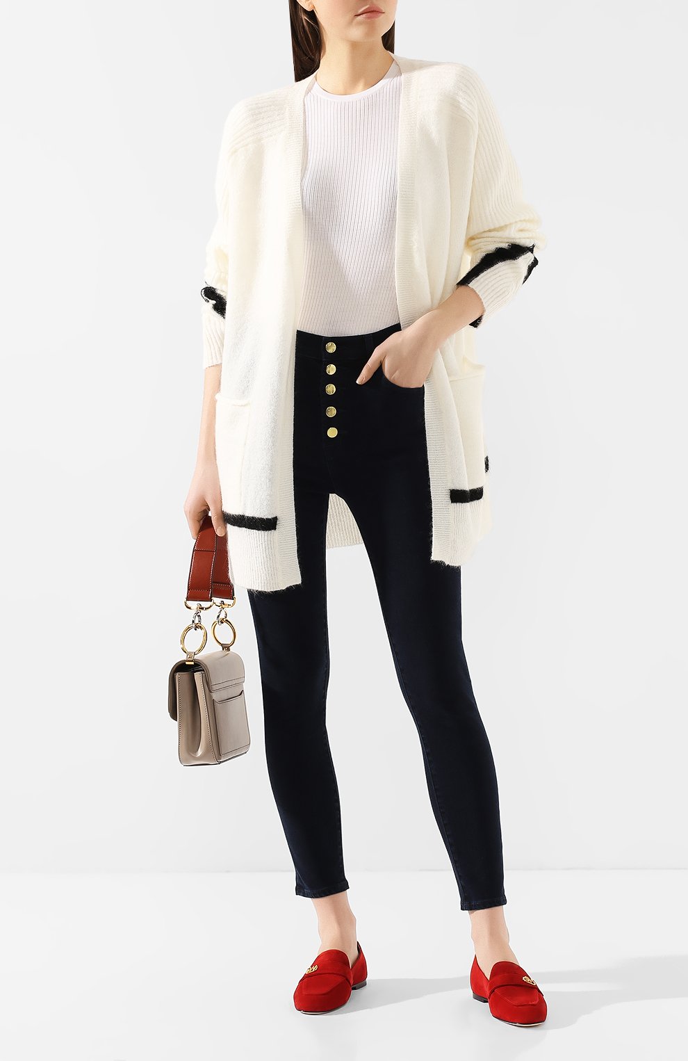 Кардиган BY MALENE BIRGER белого цвета по цене 24400 руб., арт. Q56560128/RETZIA, фото 2 Кардиган BY MALENE BIRGER, арт. Q56560128/RETZIA, фото 2