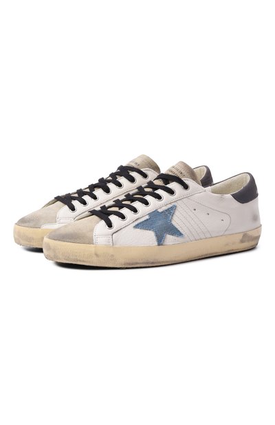 Мужские комбинированные кеды super-star GOLDEN GOOSE DELUXE BRAND, арт. GMF00101.F005994