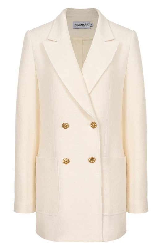Шерстяной жакет Seven Lab 225-S-W-10-11-106 Кремовый 225-S-W-10-11-106