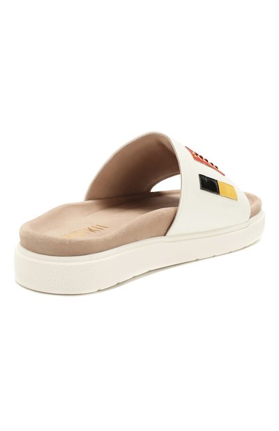 Шлепанцы INUIKII белого цвета по цене 24500 руб., арт. 70104-16, фото 4 Шлепанцы INUIKII, арт. 70104-16, фото 4