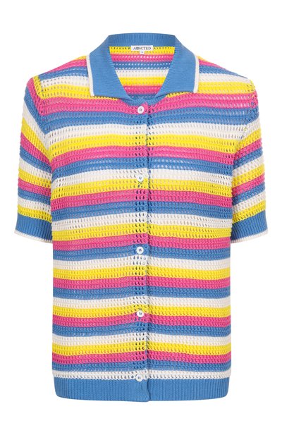 Хлопковый кардиган ADDICTED разноцветного цвета по цене 19600 руб., арт. TS2508.2130-2128, фото 1 Хлопковый кардиган ADDICTED, арт. TS2508.2130-2128, фото 1