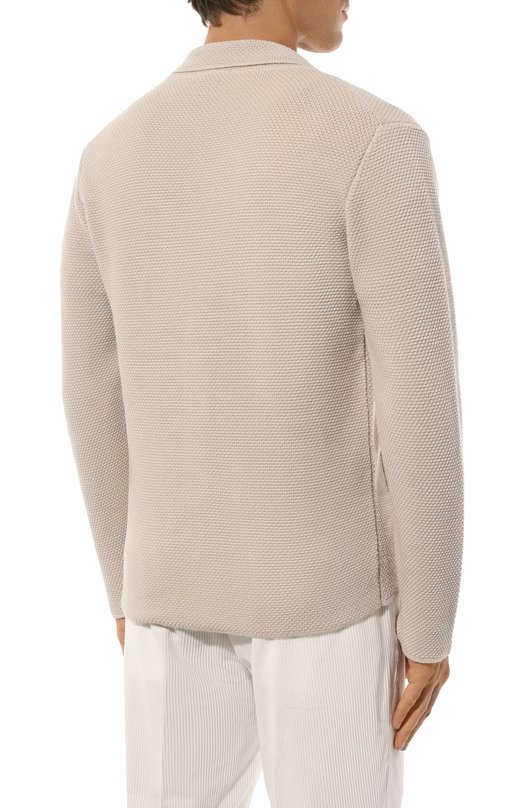 Шерстяной пиджак Daniele Fiesoli DF0113 Бежевый  DF0113 Фото 6