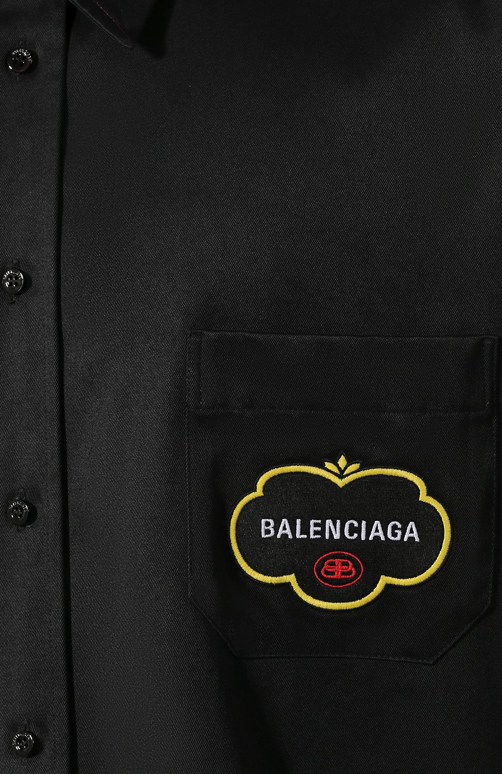 Рубашка BALENCIAGA черного цвета по цене 78500 руб., арт. 603106/TGQ07, фото 5 Рубашка BALENCIAGA, арт. 603106/TGQ07, фото 5
