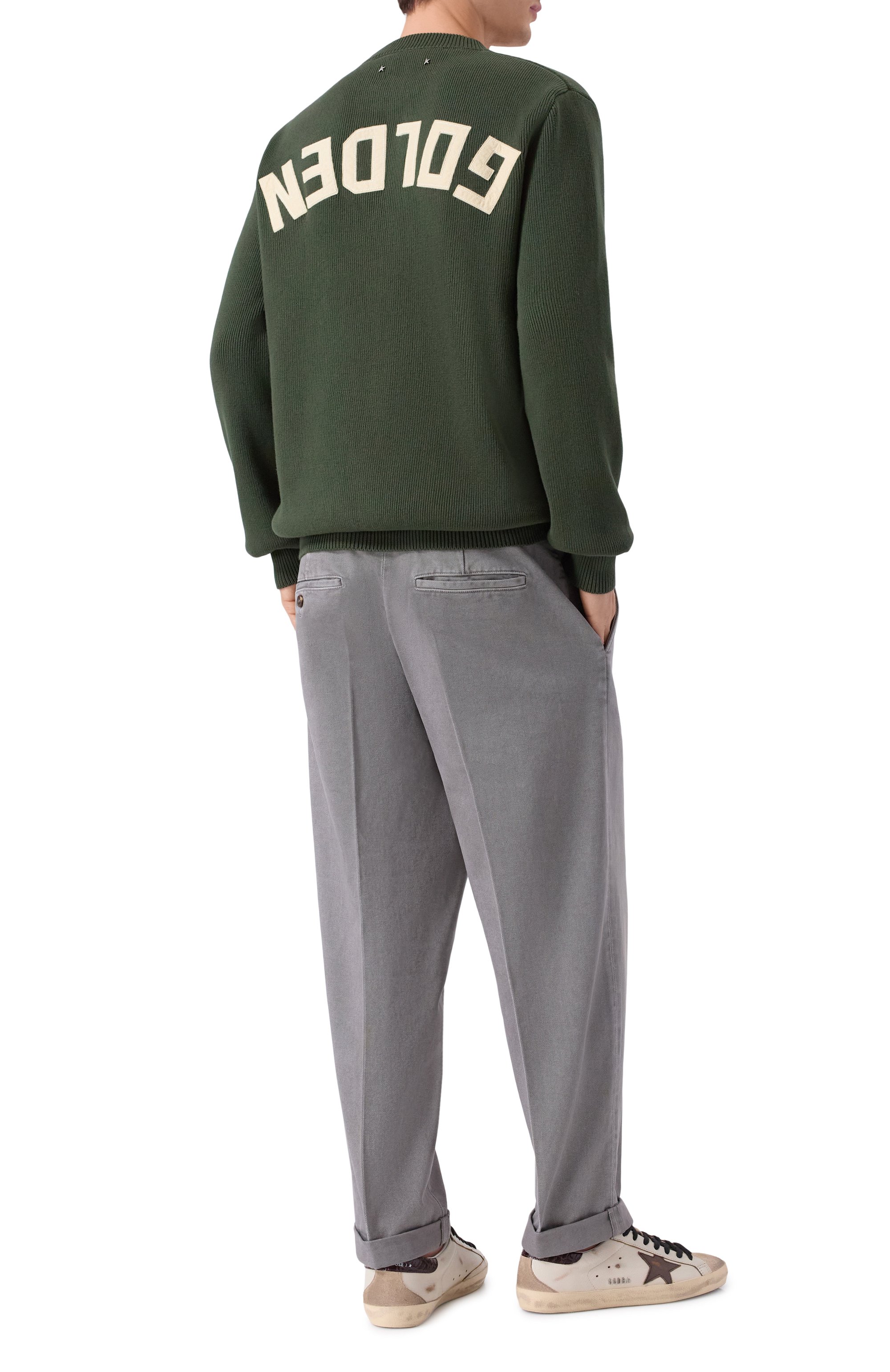 Хлопковый свитер GOLDEN GOOSE DELUXE BRAND, арт. GMP00841.P001972, фото 2