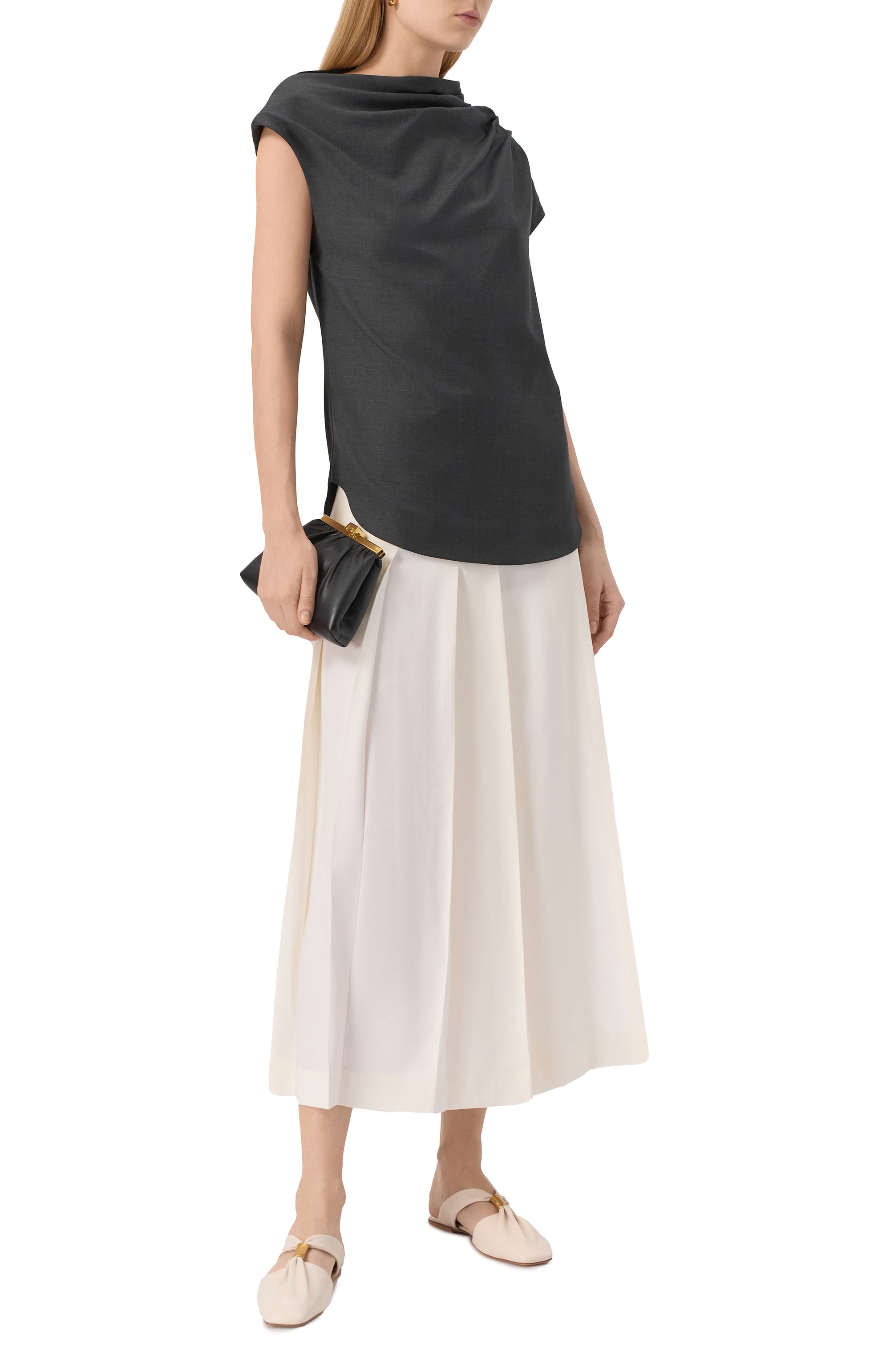 Юбка из вискозы и льна P.A.R.O.S.H., арт. D620485, фото 2