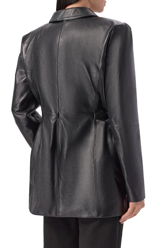 Кожаная куртка Magda Butrym 121426 Чёрный  121426 Фото 4