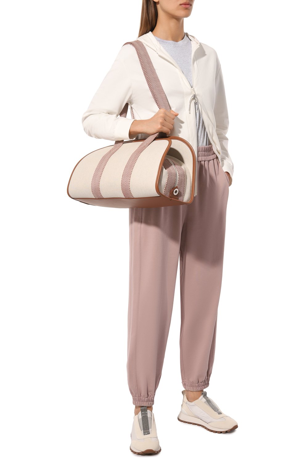 Сумка wellness LORO PIANA светло-бежевого цвета по цене 206000 руб., арт. FAI9250, фото 8 Сумка wellness LORO PIANA, арт. FAI9250, фото 8