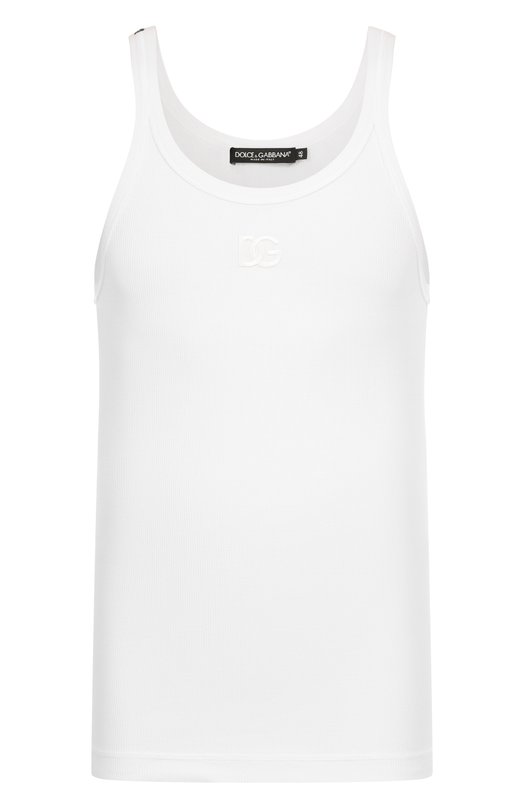 Хлопковая майка Dolce & Gabbana G8PA8Z/G7PGP Белый G8PA8Z/G7PGP