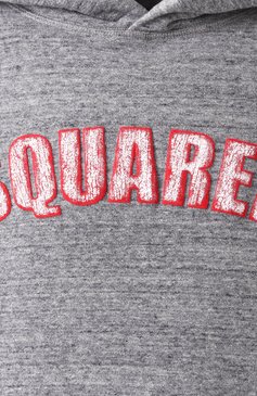Мужской хлопковое худи DSQUARED2 серого цвета, арт. S74GU0857/S25463 | Фото 6 (Длина (для топов): Стандартные; Рукава: Длинные; Материал сплава: Проставлено; Драгоценные камни: Проставлено; Принт: Без принта; Мужское Кросс-КТ: Худи-одежда; Стили: Кэжуэл; Материал вн�ешний: Хлопок)
