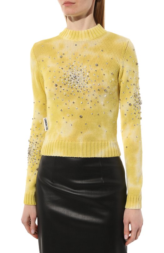 Шерстяной свитер Des_Phemmes Жёлтый, фото 3