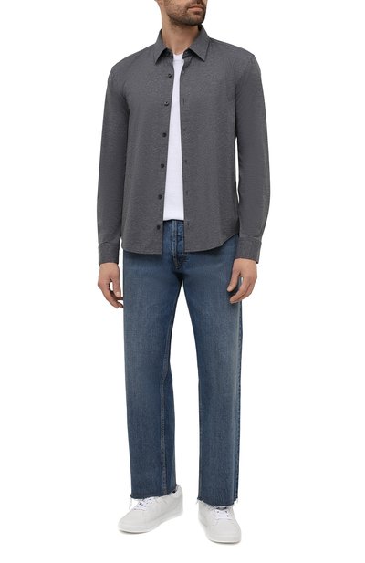 Рубашка HUGO серого цвета по цене 19550 руб., арт. 50450184, фото 2 Рубашка HUGO, арт. 50450184, фото 2