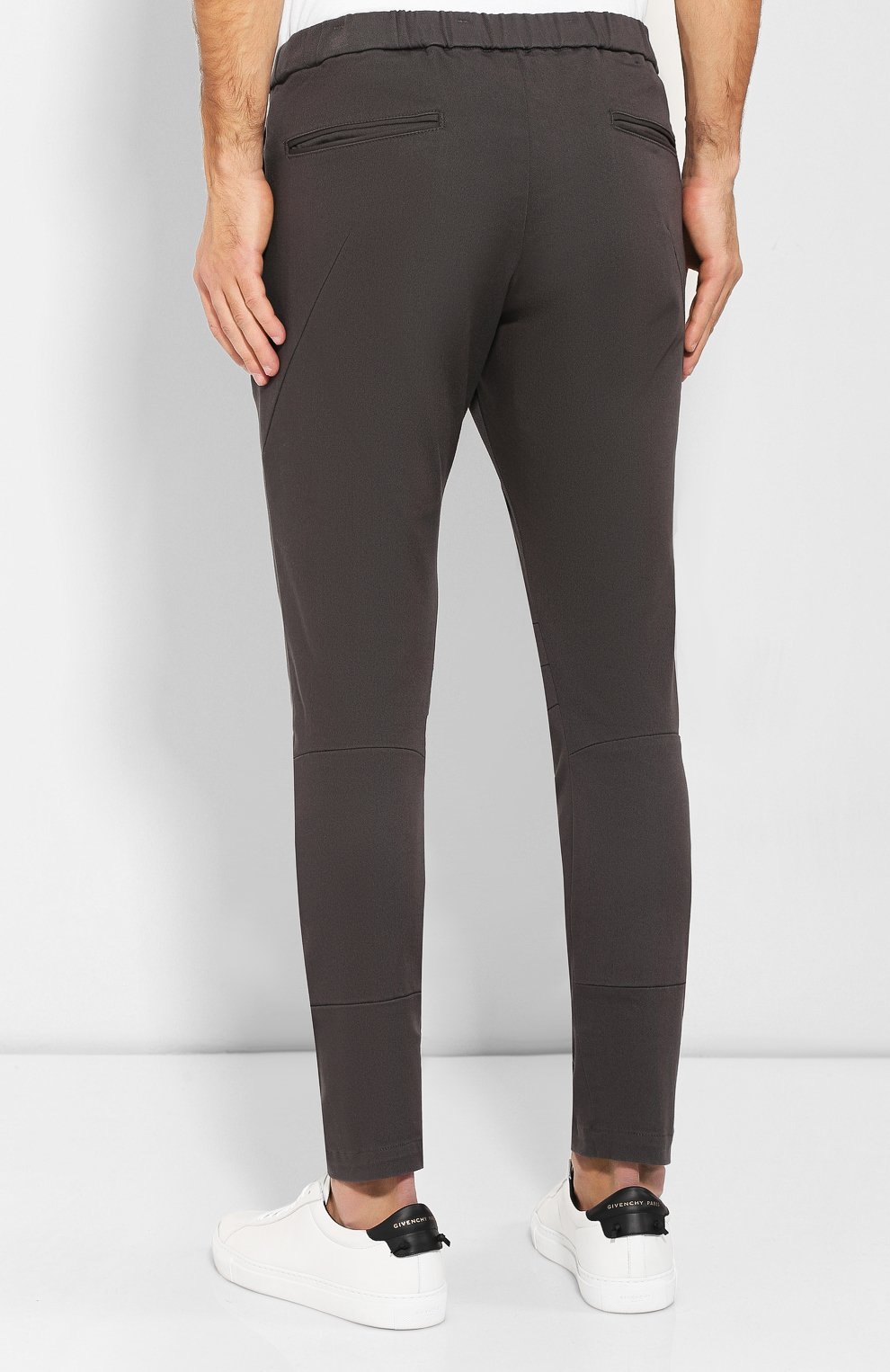 Хлопковые брюки KAZUYUKI KUMAGAI серого цвета по цене 25500 руб., арт. AP93-227, фото 4 Хлопковые брюки KAZUYUKI KUMAGAI, арт. AP93-227, фото 4