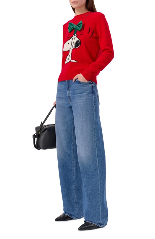 Пуловер из шерсти и вискозы MC2 Saint Barth QUE0010-02260I/NEW QUEEN Красный  QUE0010-02260I/NEW QUEEN Фото 2