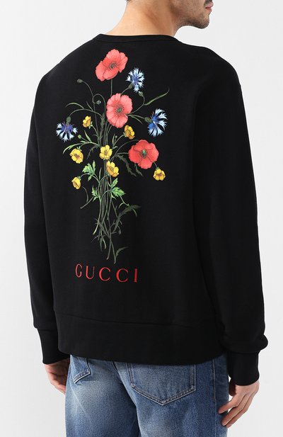 Хлопковый свитшот GUCCI, арт. 475532/XJALE, фото 4