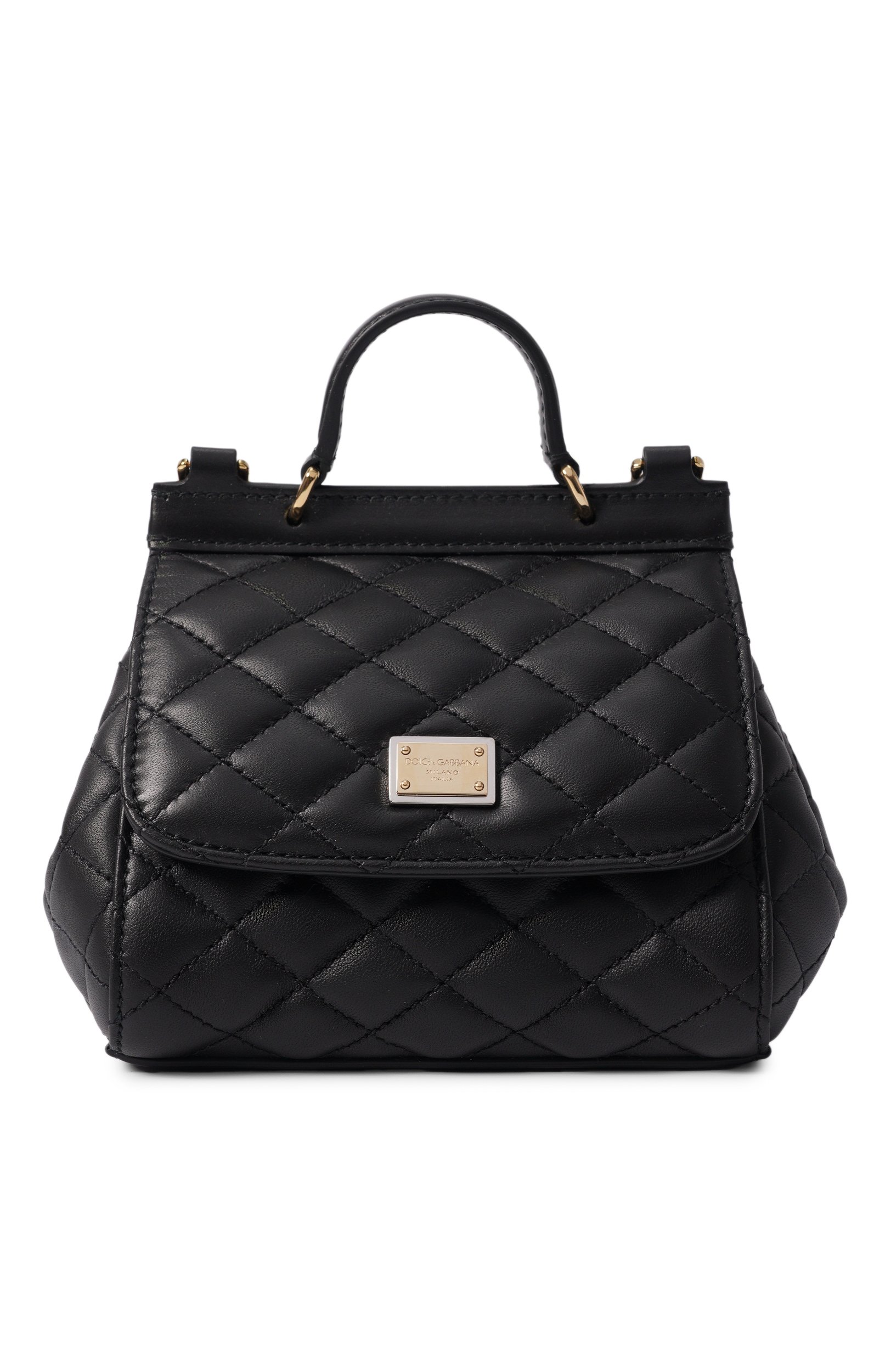 Сумка sicily DOLCE & GABBANA черного цвета по цене 86250 руб., арт. EB0003/A3L70, фото 1 Сумка sicily DOLCE & GABBANA, арт. EB0003/A3L70, фото 1