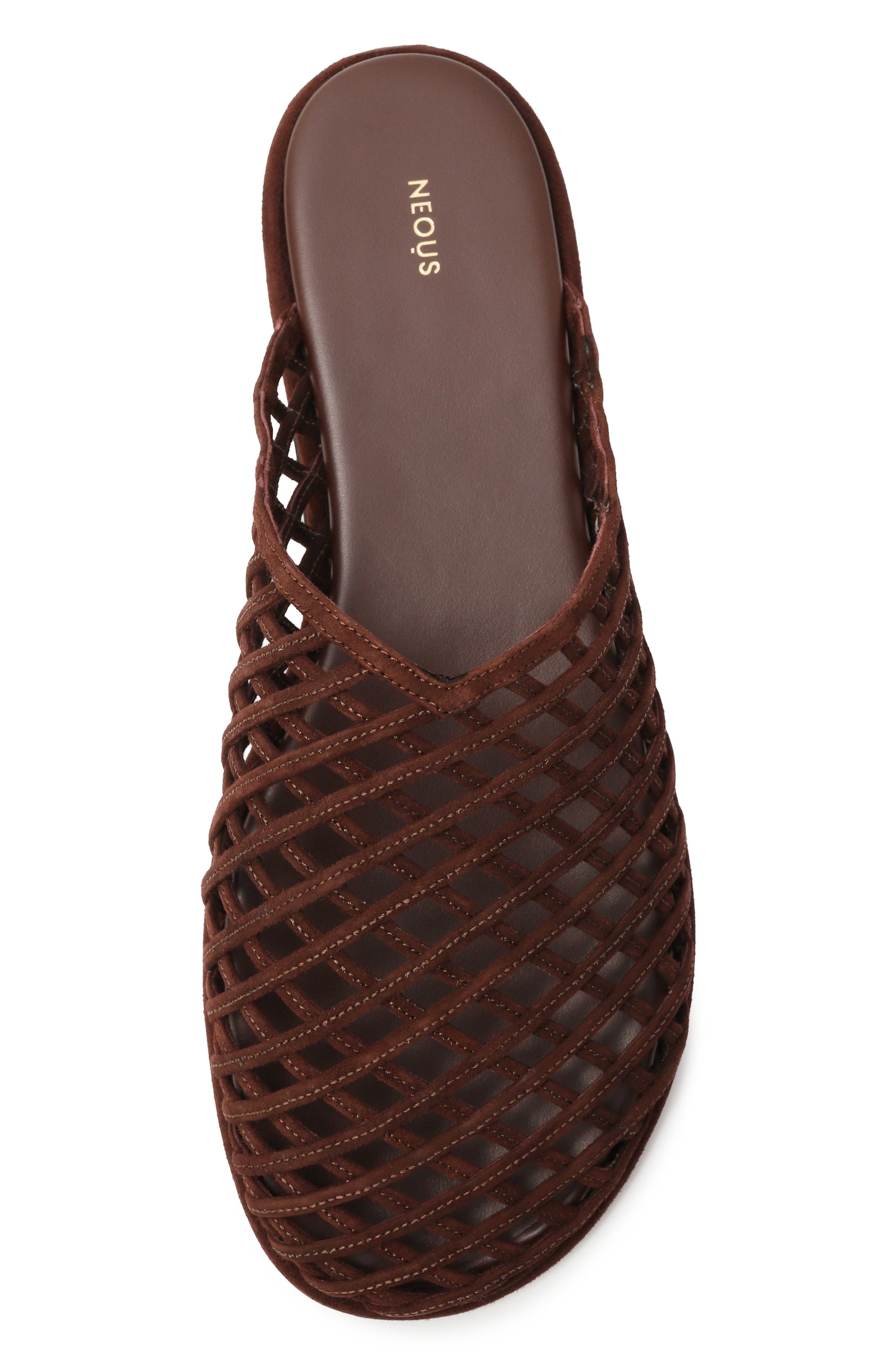 Замшевые сабо atik woven NEOUS темно-коричневого цвета по цене 97950 руб., арт. 00477B23, фото 6 Замшевые сабо atik woven NEOUS, арт. 00477B23, фото 6