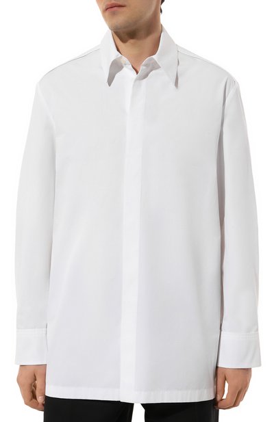 Хлопковая рубашка JIL SANDER, арт. J21DL0185/J45002, фото 3
