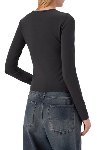 Хлопковый лонгслив DIESEL, арт. A19916/0AHQH, фото 4