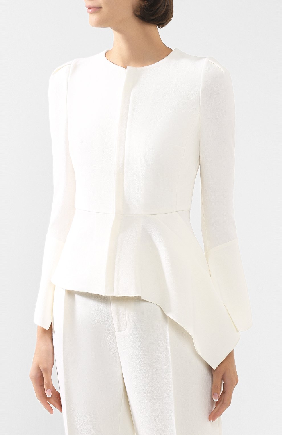 Шерстяной жакет ROLAND MOURET белого цвета по цене 132000 руб., арт. PS20/S0876/F4044, фото 3 Шерстяной жакет ROLAND MOURET, арт. PS20/S0876/F4044, фото 3