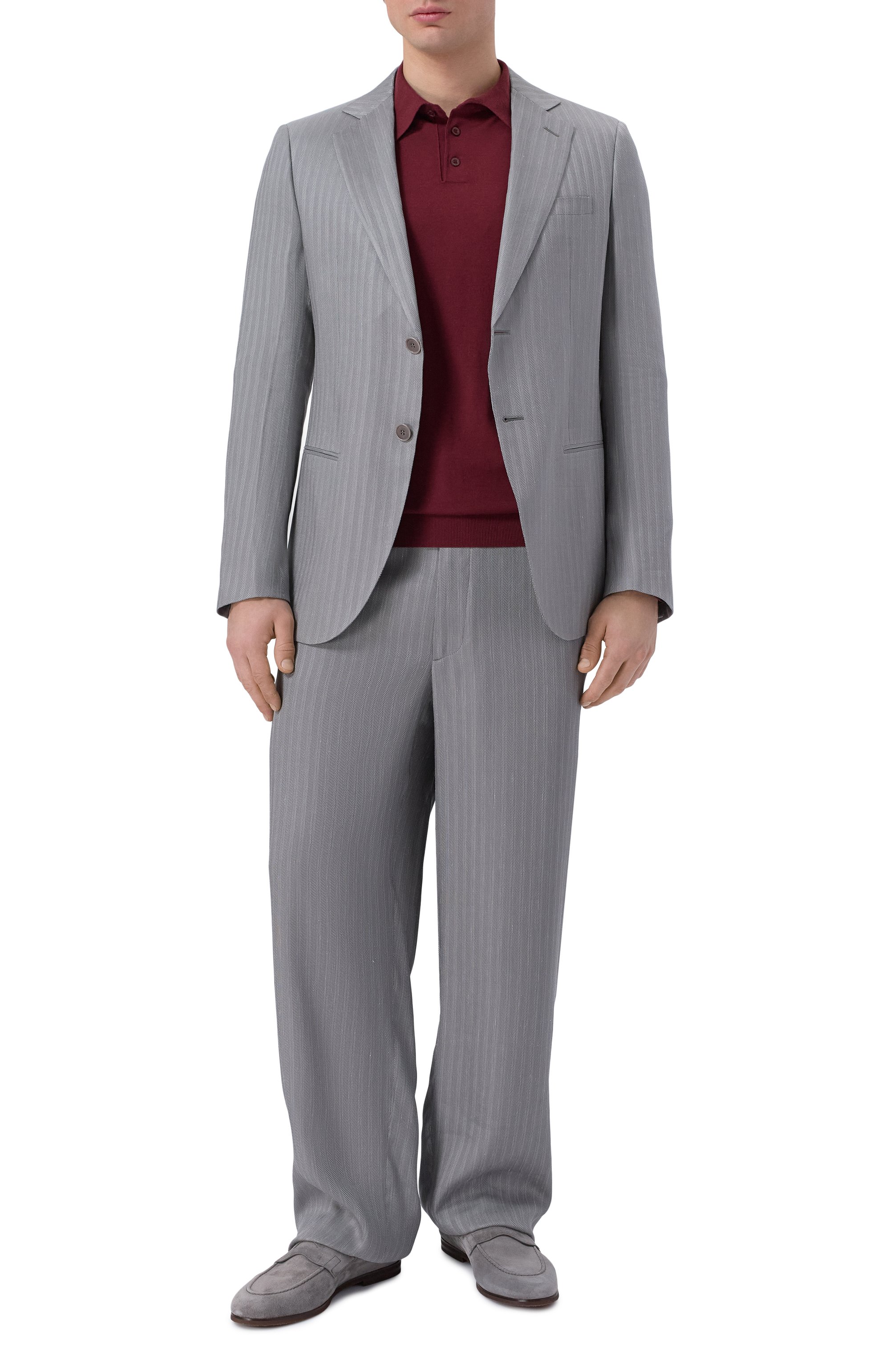 Брюки из вискозы и льна GIORGIO ARMANI, арт. GM000121/TE14464, фото 2