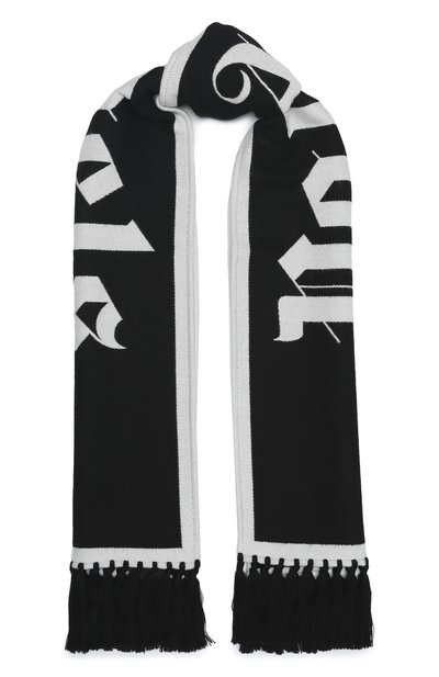 Шарф из шерсти и хлопка PALM ANGELS, арт. PMMA011E20KNI0011001, фото 1