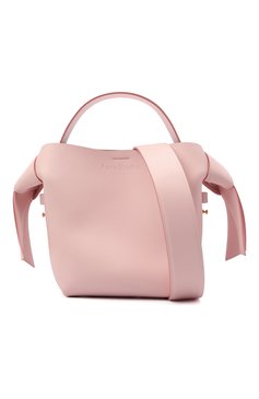 Женская сумка musubi mini ACNE STUDIOS розового цвета, арт. A10093 | Фото 6 (Сумки-технические: Сумки через плечо, Сумки top-handle; Материал: Натуральная кожа; Материал сплава: Проставлено; Размер: mini; Ремень/цепочка: На ремешке; Драгоценные камни: Проставлено)