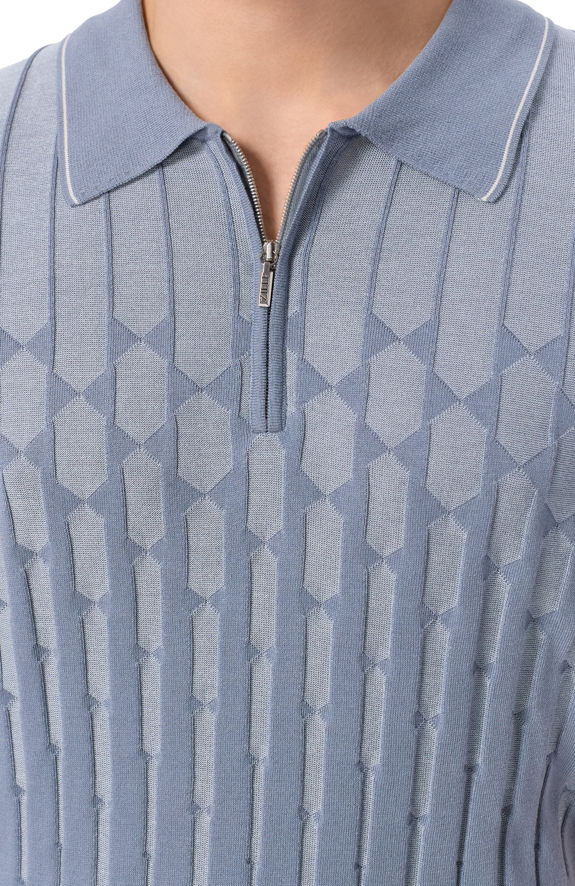 Поло из шелка и хлопка ZILLI, арт. KZP002M0107VCRC00, фото 5