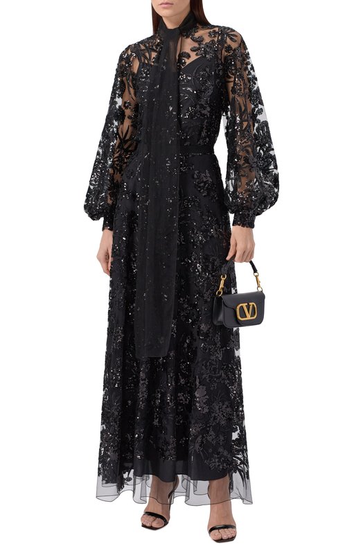 Юбка с отделкой пайетками Zuhair Murad RSK26055/TUEM016 Чёрный  RSK26055/TUEM016 Фото 2