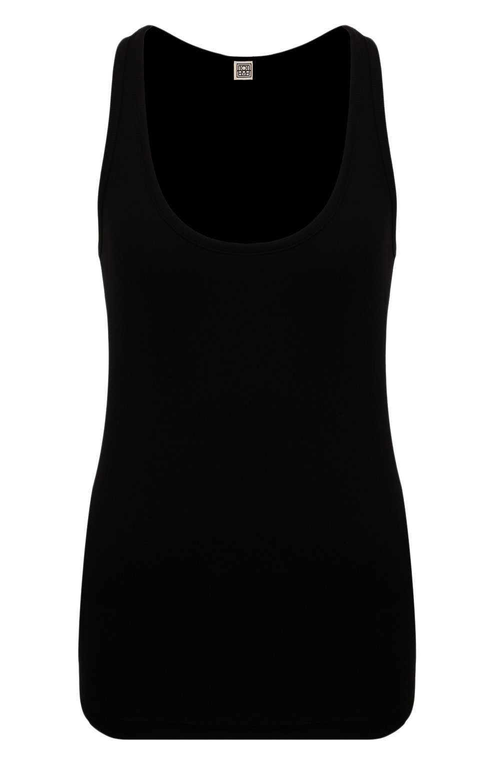 Хлопковая майка TOTEME черного цвета по цене 14800 руб., арт. 241-WRT1053-FB0094, фото 1 Хлопковая майка TOTEME, арт. 241-WRT1053-FB0094, фото 1