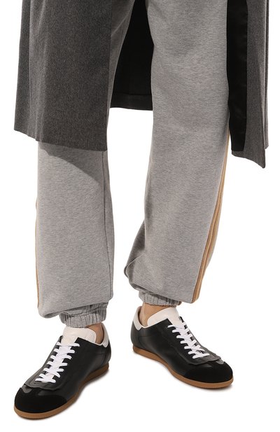 Кожаные кеды feather light MAISON MARGIELA черного цвета по цене 49950 руб., арт. S57WS0465/P4308, фото 3 Кожаные кеды feather light MAISON MARGIELA, арт. S57WS0465/P4308, фото 3