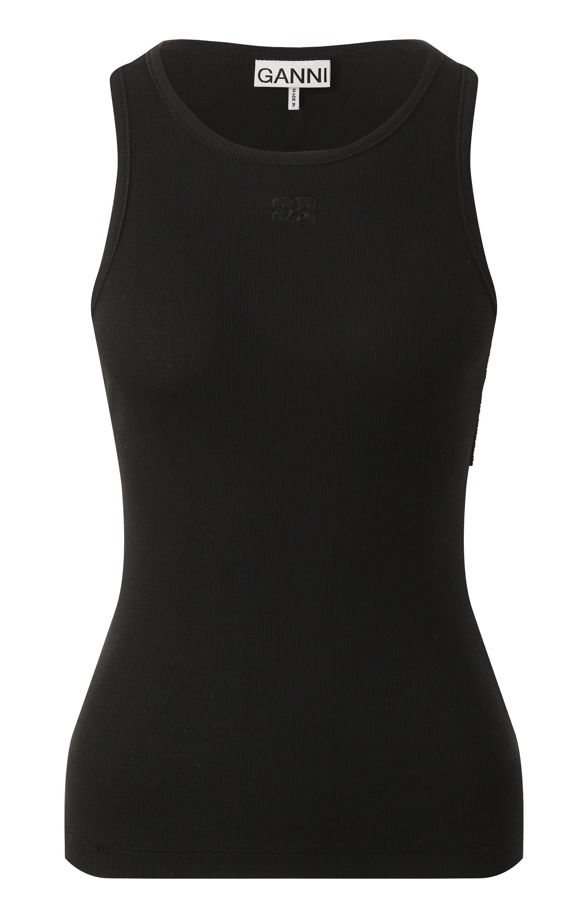 Хлопковая майка GANNI, арт. T3898, фото 1