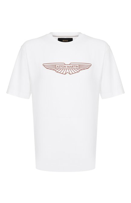 Мужская хлопковая футболка boss x aston martin BOSS белого цвета по цене 0 руб., арт. 50537881 | Фото 1
