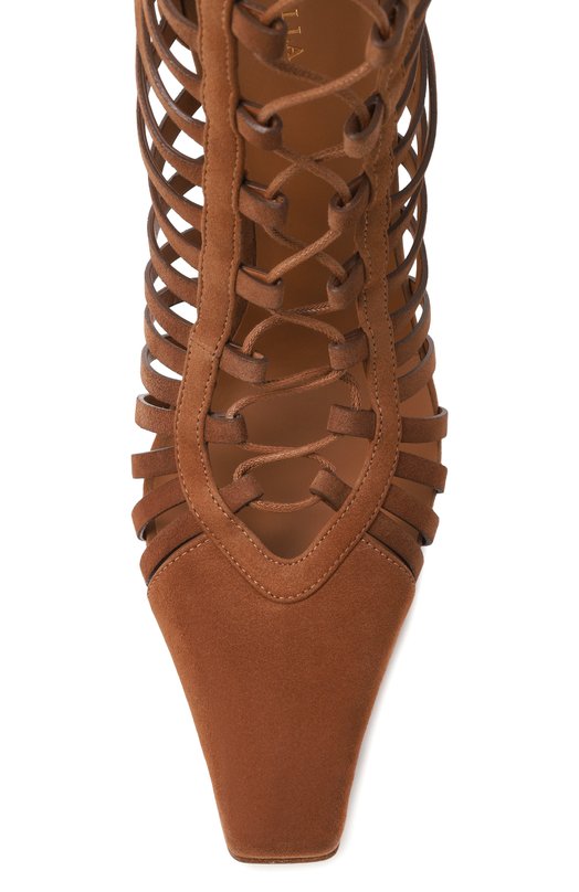 Замшевые ботильоны Cage 120 Le Silla 4320E100BXPPVEP Коричневый  4320E100BXPPVEP Фото 6