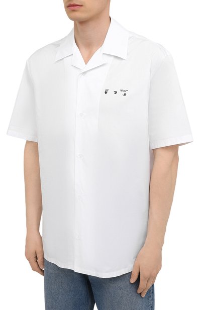 Хлопковая рубашка OFF-WHITE, арт. 0MGA163S21FAB009, фото 3