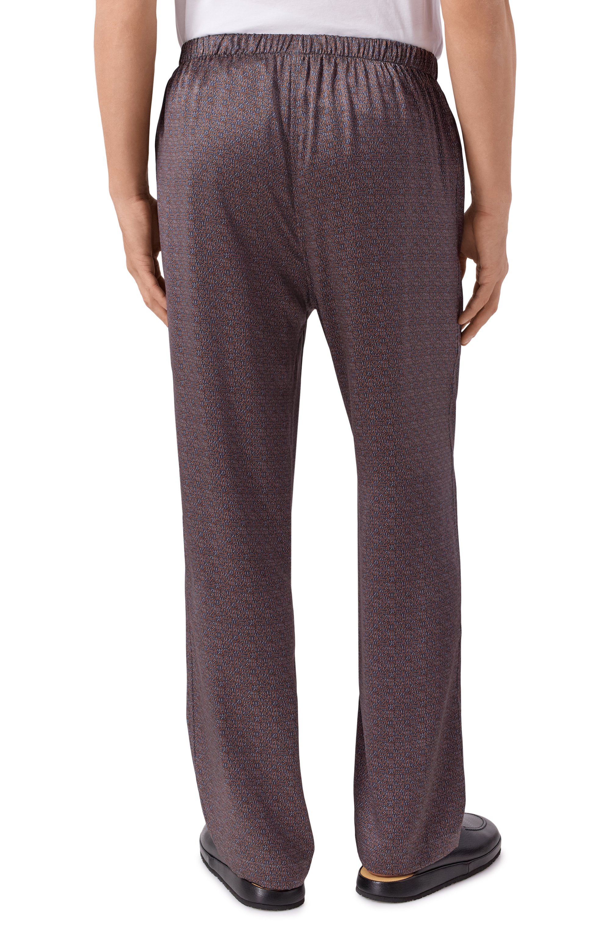 Шелковые домашние брюки ZILLI, арт. PZP013M0600V00000, фото 4