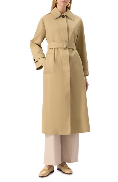 Хлопковый плащ MAX MARA STUDIO, арт. PIST0IA, фото 3