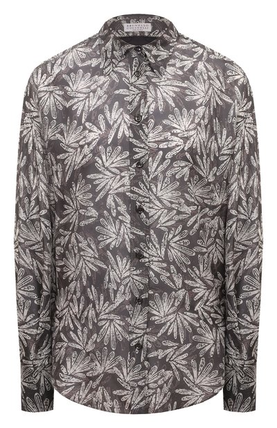 Женская шелковая рубашка BRUNELLO CUCINELLI, арт. MP913RE116