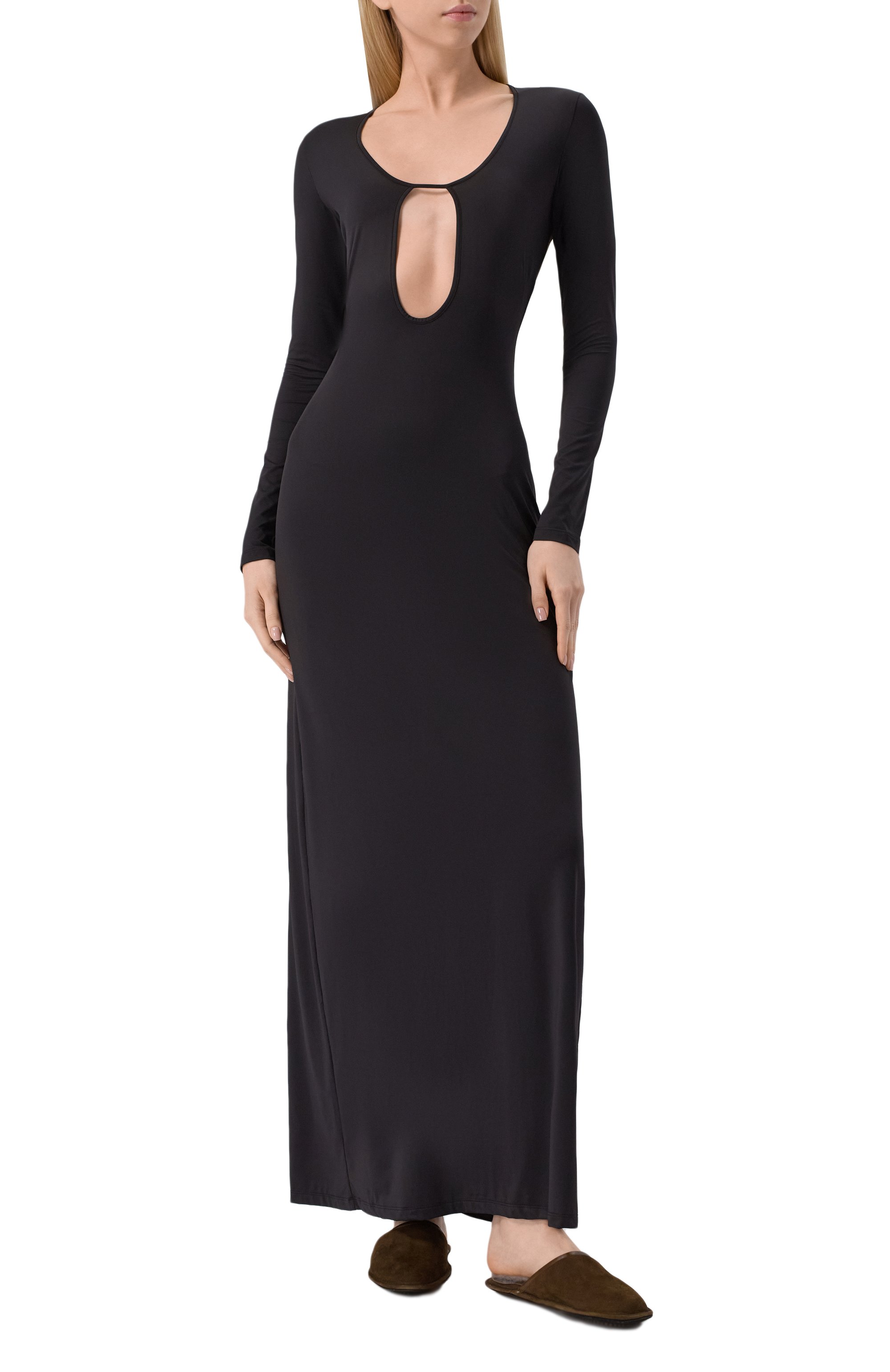 Платье KIKI DE MONTPARNASSE черного цвета по цене 67950 руб., арт. S252DR110, фото 2 Платье KIKI DE MONTPARNASSE, арт. S252DR110, фото 2