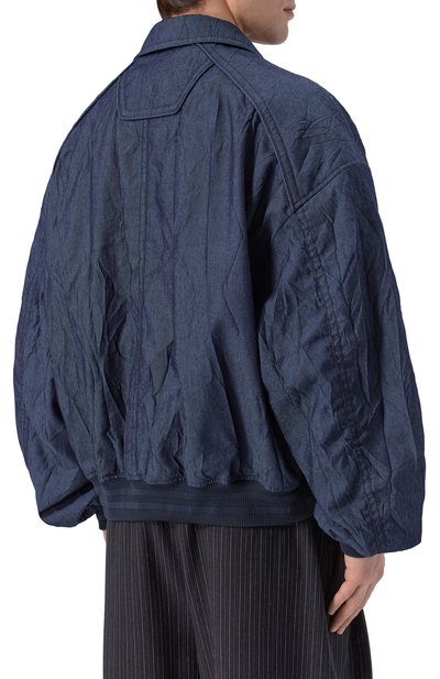 Хлопковый бомбер JUUN.J темно-синего цвета по цене 206000 руб., арт. JC6339P71, фото 4 Хлопковый бомбер JUUN.J, арт. JC6339P71, фото 4