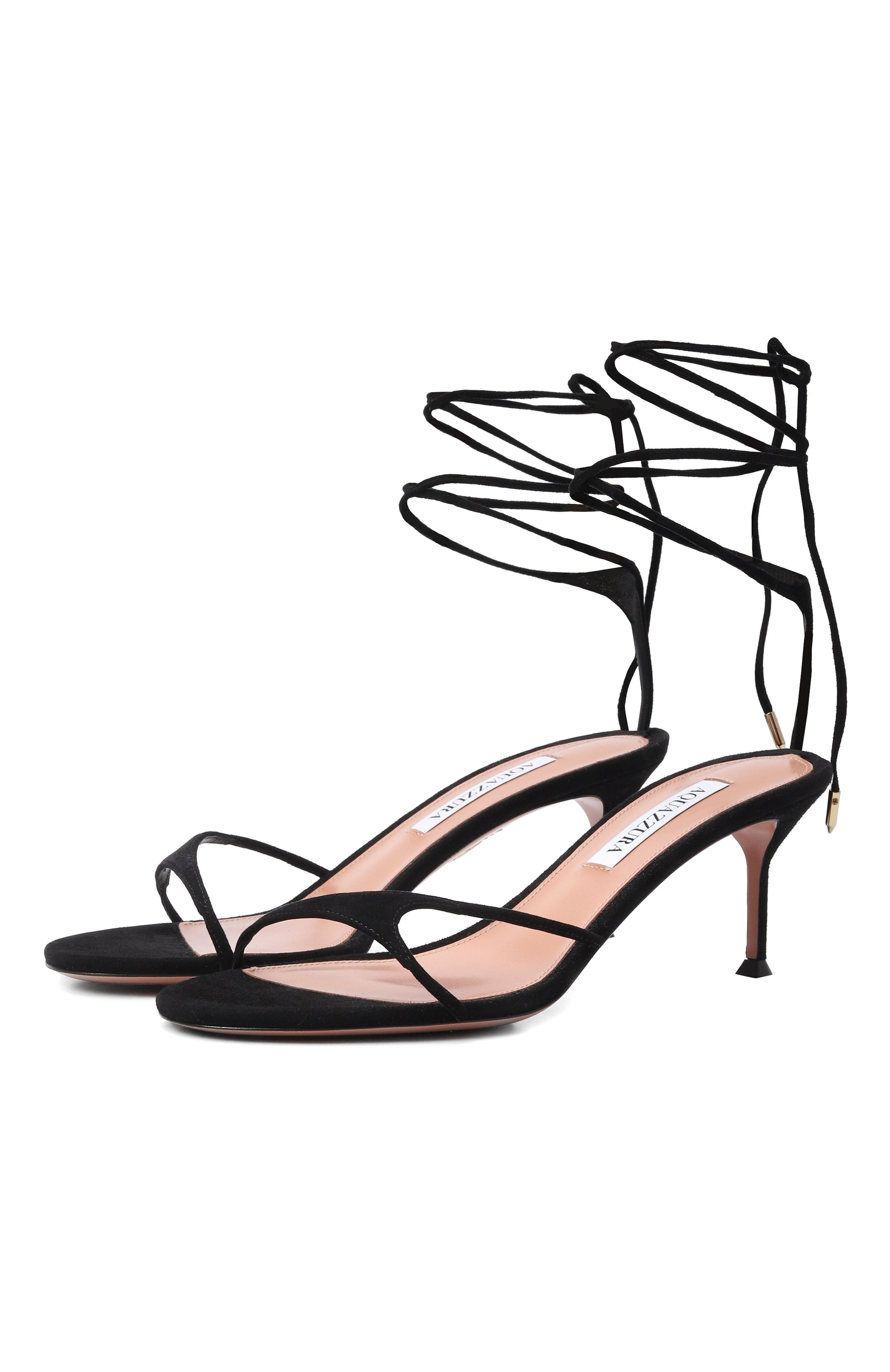 Замшевые босоножки bikini 65 AQUAZZURA, арт. BKNMIDS1-SUE-000, фото 1