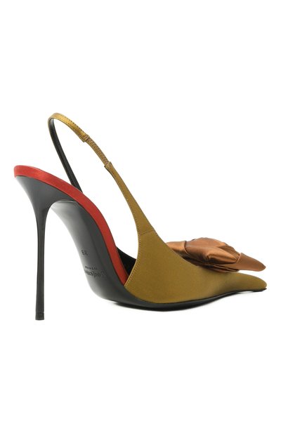 Текстильные туфли amalia 110 SAINT LAURENT хаки цвета по цене 327000 руб., арт. 850620/9QNA2, фото 5 Текстильные туфли amalia 110 SAINT LAURENT, арт. 850620/9QNA2, фото 5