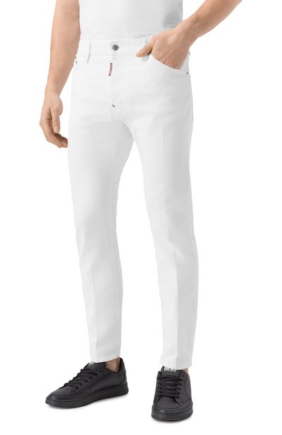Джинсы cool guy DSQUARED2 белого цвета по цене 52750 руб., арт. S74LB1492/S39781, фото 3 Джинсы cool guy DSQUARED2, арт. S74LB1492/S39781, фото 3