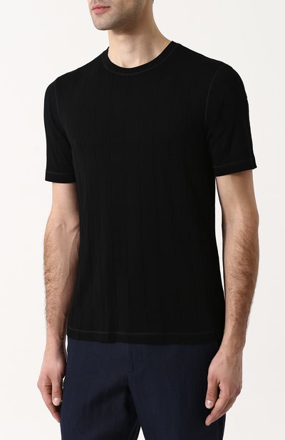 Однотонная футболка с круглым вырезом GIORGIO ARMANI, арт. 3ZSM71/SJTAZ, фото 3