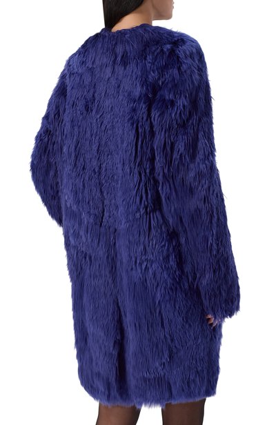 Шуба из альпаки SAINT LAURENT синего цвета по цене 1320000 руб., арт. 526089/Y7KS2, фото 4 Шуба из альпаки SAINT LAURENT, арт. 526089/Y7KS2, фото 4