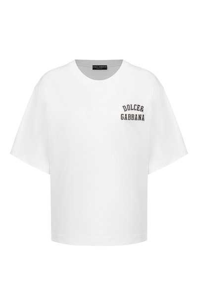 Женская хлопковая футболка DOLCE & GABBANA, арт. F8U10Z/GDDBB