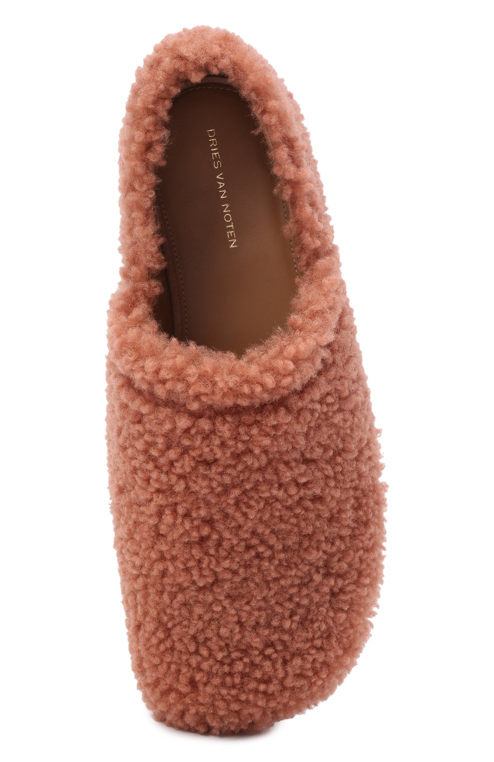 Слипоны из овчины DRIES VAN NOTEN темно-бежевого цвета по цене 55250 руб., арт. WW212/173/QU901, фото 6 Слипоны из овчины DRIES VAN NOTEN, арт. WW212/173/QU901, фото 6