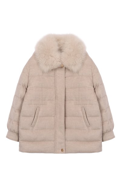 Пуховик из шерсти и кашемира MANZONI24, арт. 25MB1568-S0FT0CFE