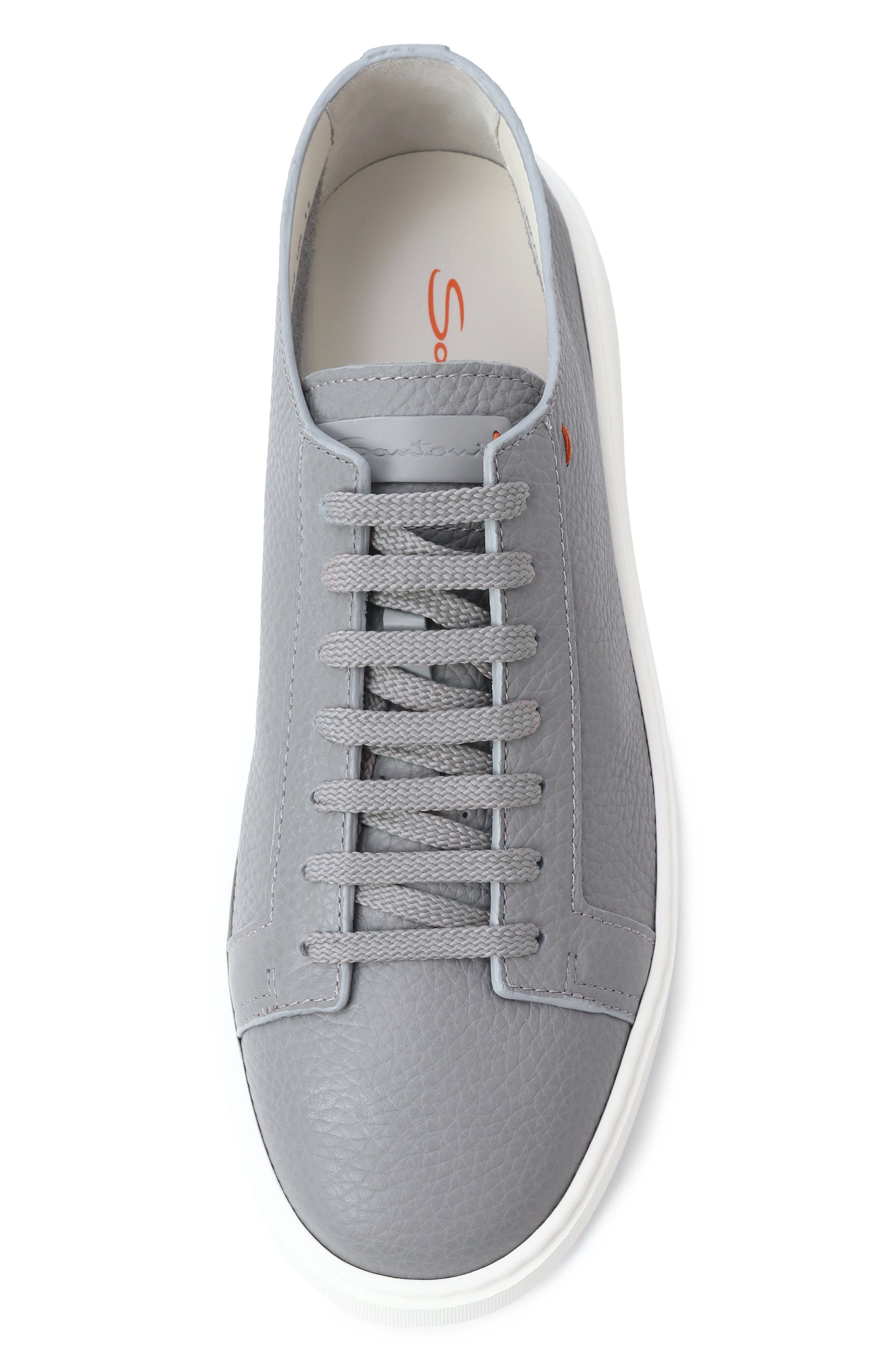 Кожаные кеды cleanic SANTONI, арт. MBCG21571BARCMMD, фото 6