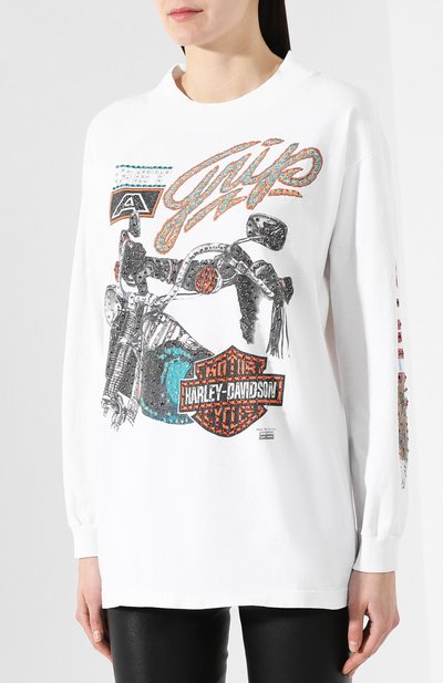 Хлопковый лонгслив ROYAL WORKSHOP, арт. ST0NED TEE FR0NT 0NLY L/S, фото 3